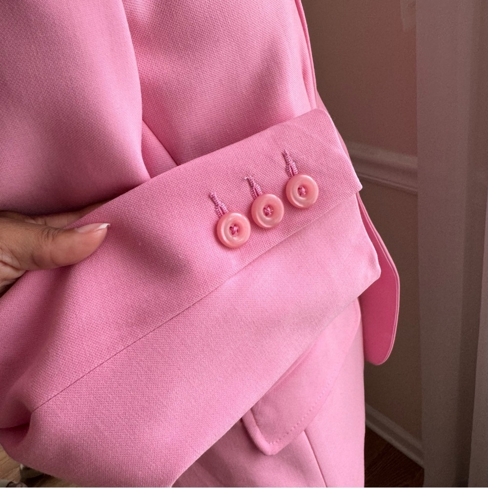 Trina Turk Pink Blazer Size 2 - Picture 7 of 14